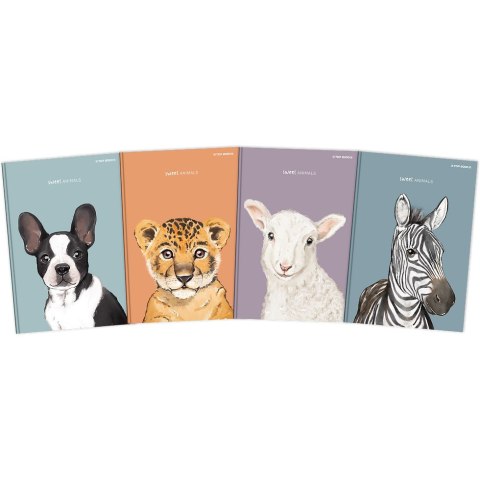 Zeszyt szkolny A5 Brulion 96 kartek w linię z marginesem SWEET ANIMAL 70g 400169480 TOP 2000 Zeszyt szkolny A5 Brulion 96 kartek w linię z marginesem SWEET ANIMAL 70g 400169480 TOP 2000