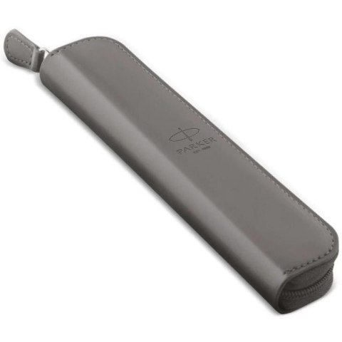 Etui skóropodobne PARKER pojedyncze na pióro lub długopis szare zamykane ZIP POUNCH 2217021 Etui skóropodobne PARKER pojedyncze na pióro lub długopis szare zamykane ZIP POUNCH 2217021