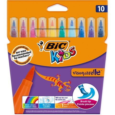 Flamastry 10kol.VISAQUARELLE 828964 BIC z koń.pędzelkową Flamastry 10kol.VISAQUARELLE 828964 BIC z koń.pędzelkową