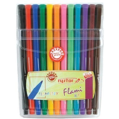 Flamastry FLAMI RC-1mm 6szt w etui 445-621 RYSTOR Flamastry FLAMI RC-1mm 6szt w etui 445-621 RYSTOR