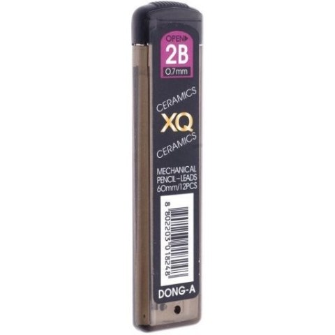 Grafity do ołówka automatycznego XQ 0.7mm 2B DONG-A Grafity do ołówka automatycznego XQ 0.7mm 2B DONG-A