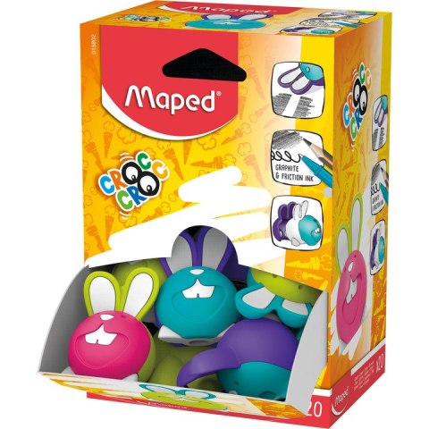 Gumka MAPED Croc Croc królik mix kol. 015802 Gumka MAPED Croc Croc królik mix kol. 015802
