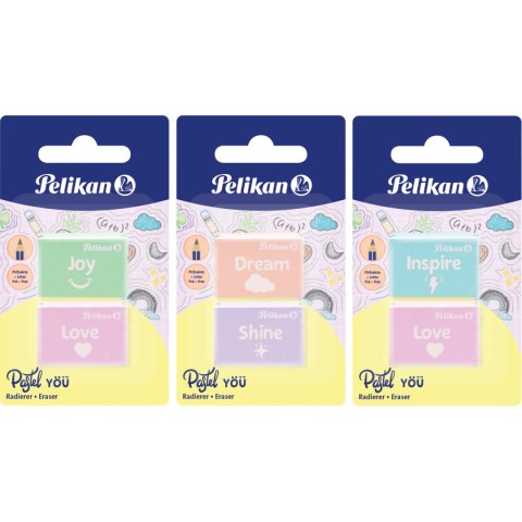 Gumka PASTELL YOU (2 szt.) 606196 PELIKAN Gumka PASTELL YOU (2 szt.) 606196 PELIKAN