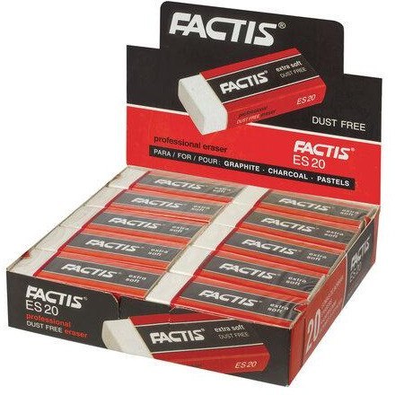 Gumka do ścierania EXTRA SOFT (20szt.) ES-20 FACTIS Gumka do ścierania EXTRA SOFT (20szt.) ES-20 FACTIS