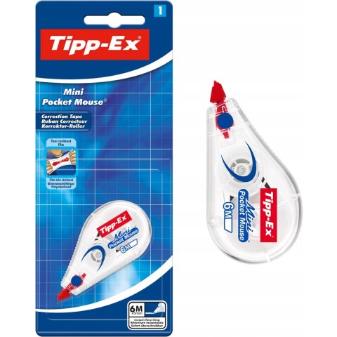 Korektor w taśmie Mini POCKET MOUSE TIPPEX na BLISTRZE 8128704 BIC Korektor w taśmie Mini POCKET MOUSE TIPPEX na BLISTRZE 8128704 BIC