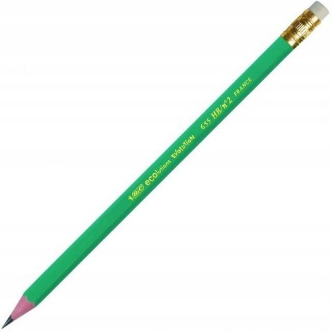 Ołówek HB Evolution 655 z gumką BIC 8803323 Ołówek HB Evolution 655 z gumką BIC 8803323