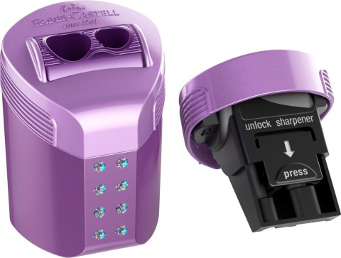 Temperówka podwójna RollOn SPARKLE na blistrze 183990 FABER-CASTELL Temperówka podwójna RollOn SPARKLE na blistrze 183990 FABER-CASTELL