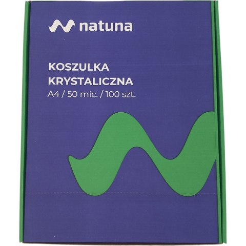 Koszulki krystaliczne na dokumenty A4 50mic 100 sztuk w pudełku NATUNA Koszulki krystaliczne na dokumenty A4 50mic 100 sztuk w pudełku NATUNA