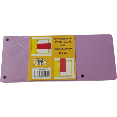 Przekładki 98x240 wąskie(100) fioletowe GIMAR Przekładki 98x240 wąskie(100) fioletowe GIMAR