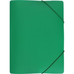 Teczka z gumką szeroka na dokumenty A4 PP s.pomarańczy zielona TGS-01-02 BIURFOL