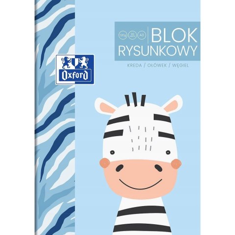 Blok rysunkowy szkolny A3 biały 20 kartek 120g KIDS 400170350 OXFORD Blok rysunkowy szkolny A3 biały 20 kartek 120g KIDS 400170350 OXFORD