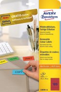 Etykieta czerwona 25,4x10mm (20arkuszy = 3780 etykiet) L6036-20 AVERY ZWECKFORM