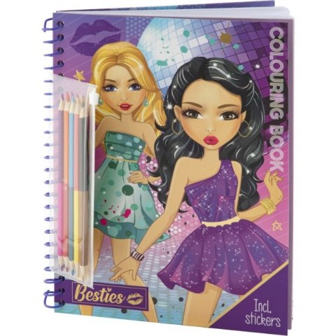 Kolorowanka A4 Moda + kredki 140003 BESTIES Kolorowanka A4 Moda + kredki 140003 BESTIES