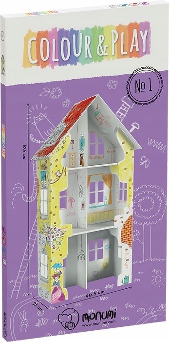 Kolorowanka składana 3D XXL Domek ul.Fiołkowa 4 PD-000201 MONUMI Kolorowanka składana 3D XXL Domek ul.Fiołkowa 4 PD-000201 MONUMI
