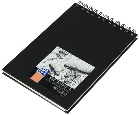 Szkicownik Sketchbook A5 50k 100g czarny 400152644 OXFORD Szkicownik Sketchbook A5 50k 100g czarny 400152644 OXFORD