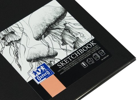 Szkicownik Sketchbook A5 50k 100g czarny 400152644 OXFORD Szkicownik Sketchbook A5 50k 100g czarny 400152644 OXFORD