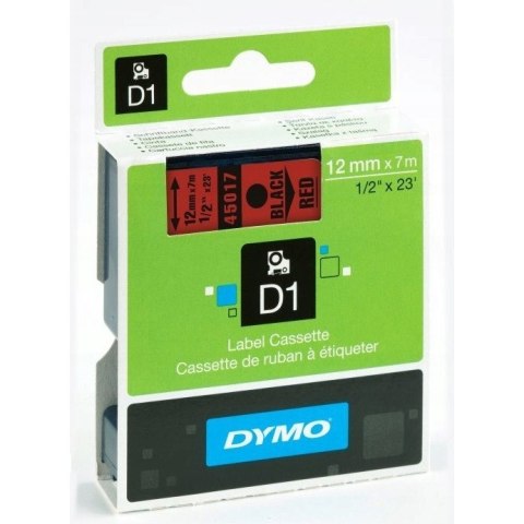 Taśma 12mm/7m czarny /czerwony 5045017 DYMO S0720570 Taśma 12mm/7m czarny /czerwony 5045017 DYMO S0720570