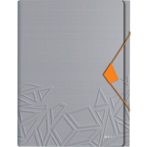 Teczka z przegródkami Leitz Urban Chic, PP, A4, mieści 250 kartek, szara 39970088 Teczka z przegródkami Leitz Urban Chic, PP, A4, mieści 250 kartek, szara 39970088