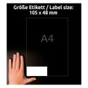 Etykiety białe 105x48mm (10arkuszy=120etykiet) 3424-10 AVERY ZWECKFORM