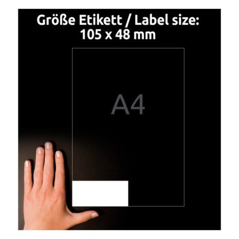 Etykiety białe 105x48mm (10arkuszy=120etykiet) 3424-10 AVERY ZWECKFORM Etykiety białe 105x48mm (10arkuszy=120etykiet) 3424-10 AVERY ZWECKFORM