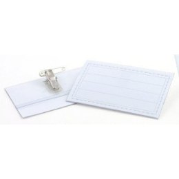 Identyfikator z klipsem i agrafką 90x55mm GR-50 do identyfikacji pracowniczej 130-1063 GRAND