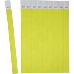 Opaski na rękę 256x19mm (50 arkuszy = 500 opasek) neonowe żółte TYVYW-50 AVERY